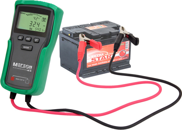 Тестер кислотных аккумуляторных батарей с напряжением 12 и 24 В МЕГЕОН 81024 купить по низкой цене | МАКСПРОФИТ